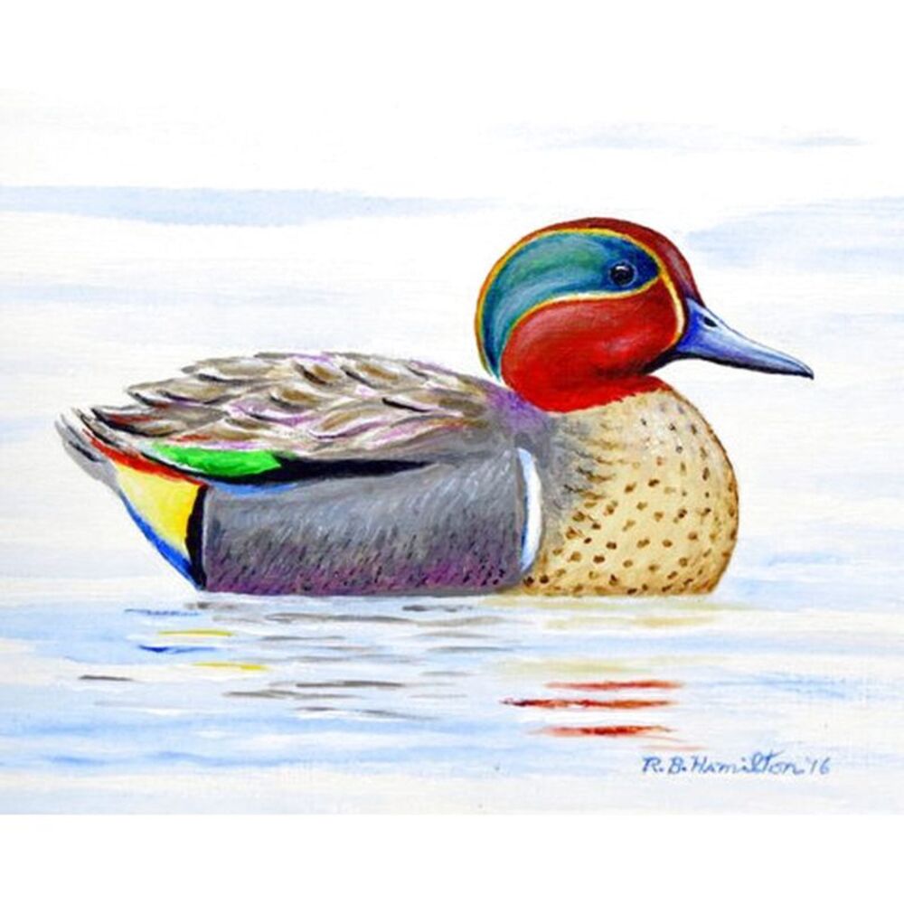 Betsy Drake Green Wing Teal No Cord Pillow 16x20